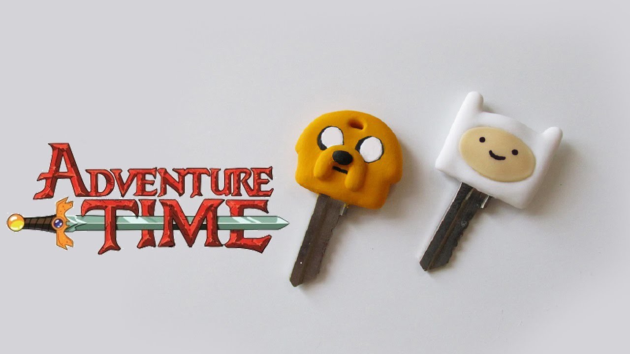 ★ DIY: Chaves do HORA DE AVENTURA ★ (Adventure Time Jake and Finn Key Caps)