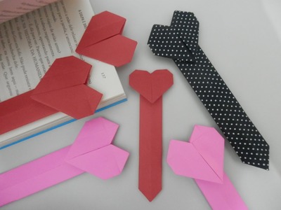 Marca página coração 4 - Origami em tecido - Orinuno