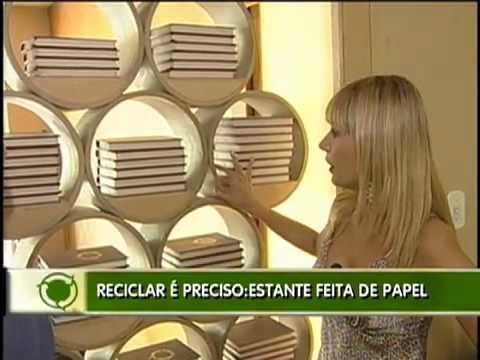 Móveis de luxo feito de papel