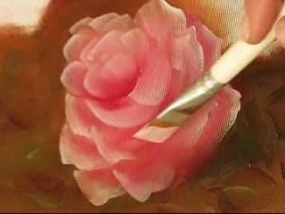 Pintando Rosas - Parte 1 - Óleo sobre tela por Shirley Sbeghen