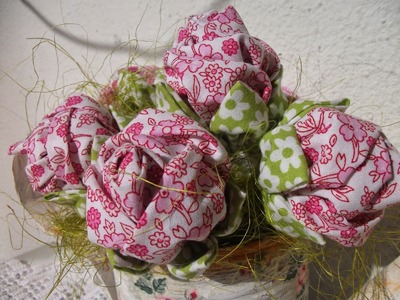 Rosas de tecidos, flores de tecido como fazer