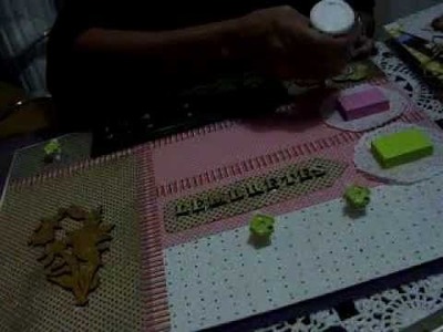 SCRAP DECOR Quadro de memórias e porta-chaves parte 2