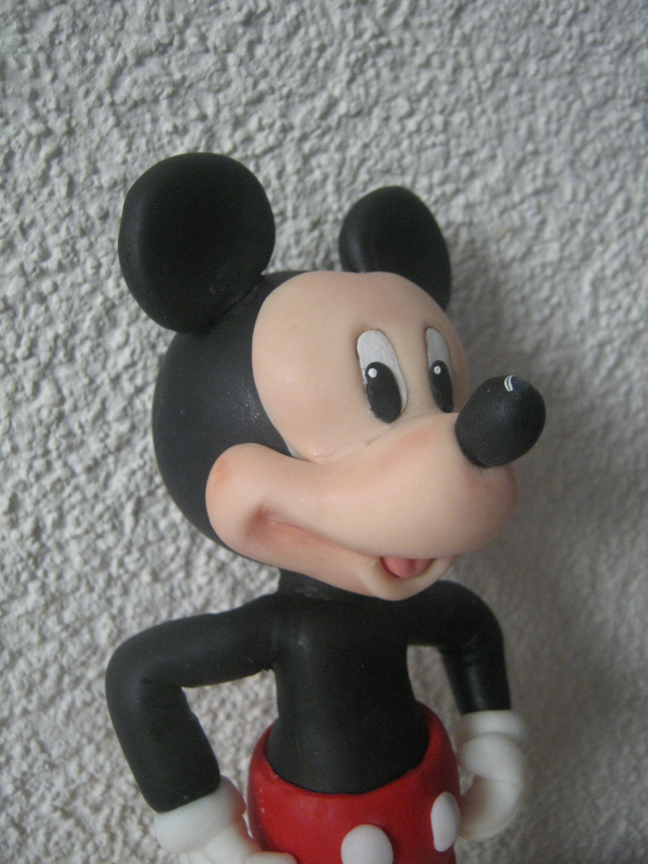 2° Parte Mickey Mouse , Topo do Bolo - Biscuit. Porcelana Fria