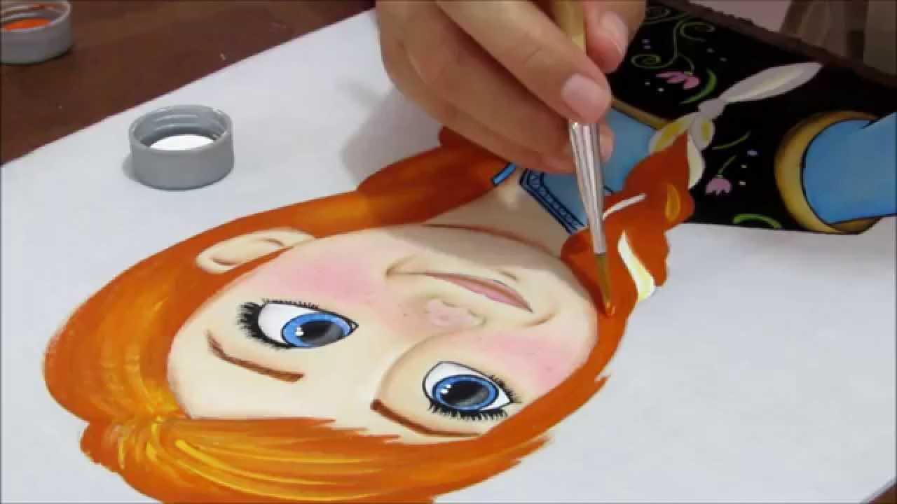 Como pintar o cabelinho da Anna do Frozen?
