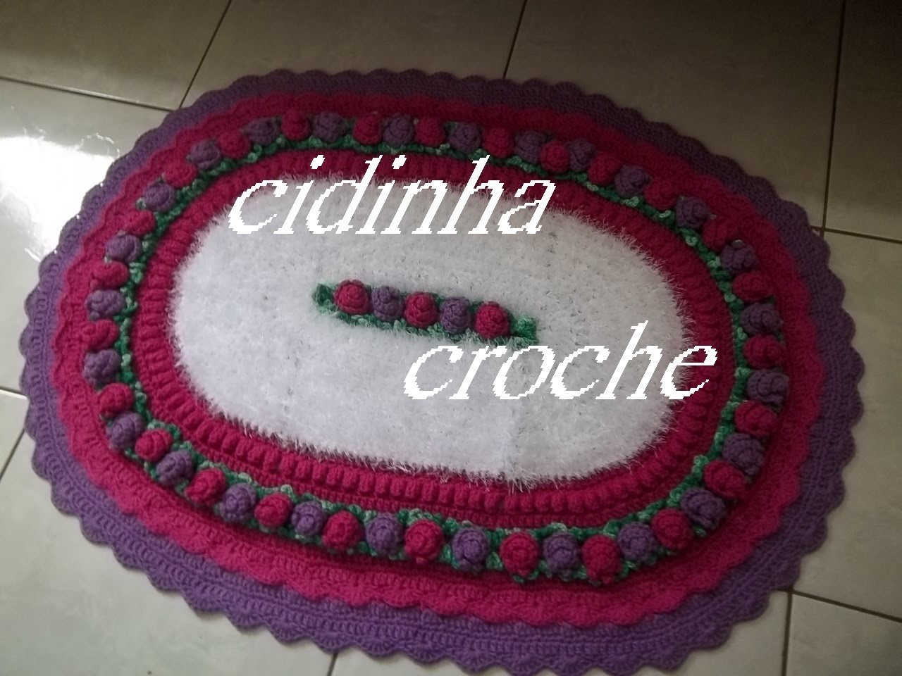 Croche- Tapete Brinco De Princesa2- Passo A Passo - Parte 1