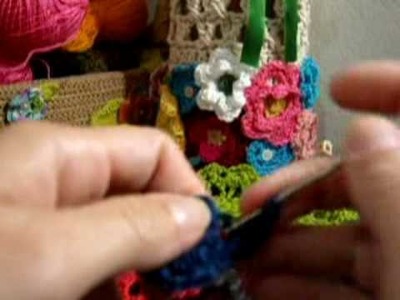 Crochet - Flor Azul