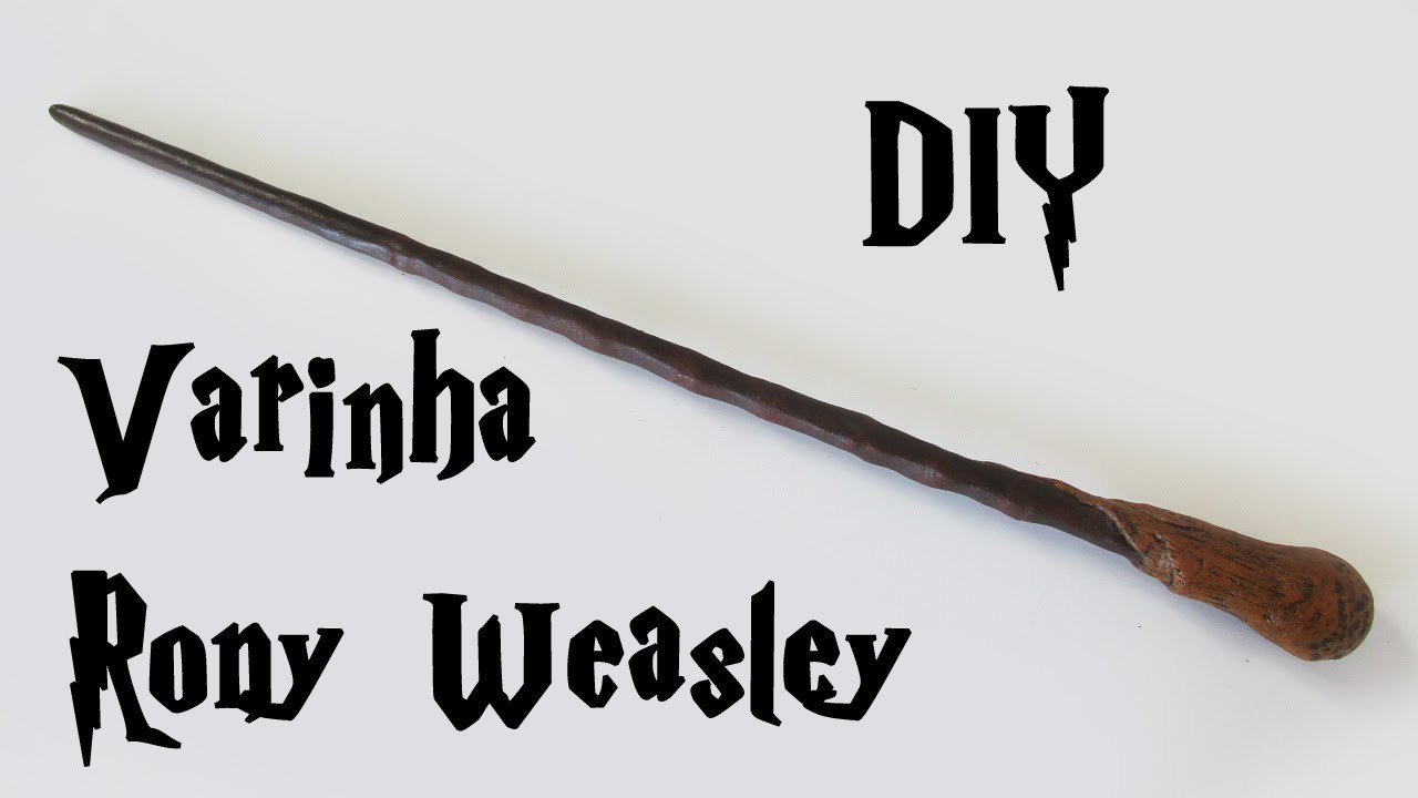 DIY: Como Fazer a Varinha Rony Weasley (Harry Potter Wands)