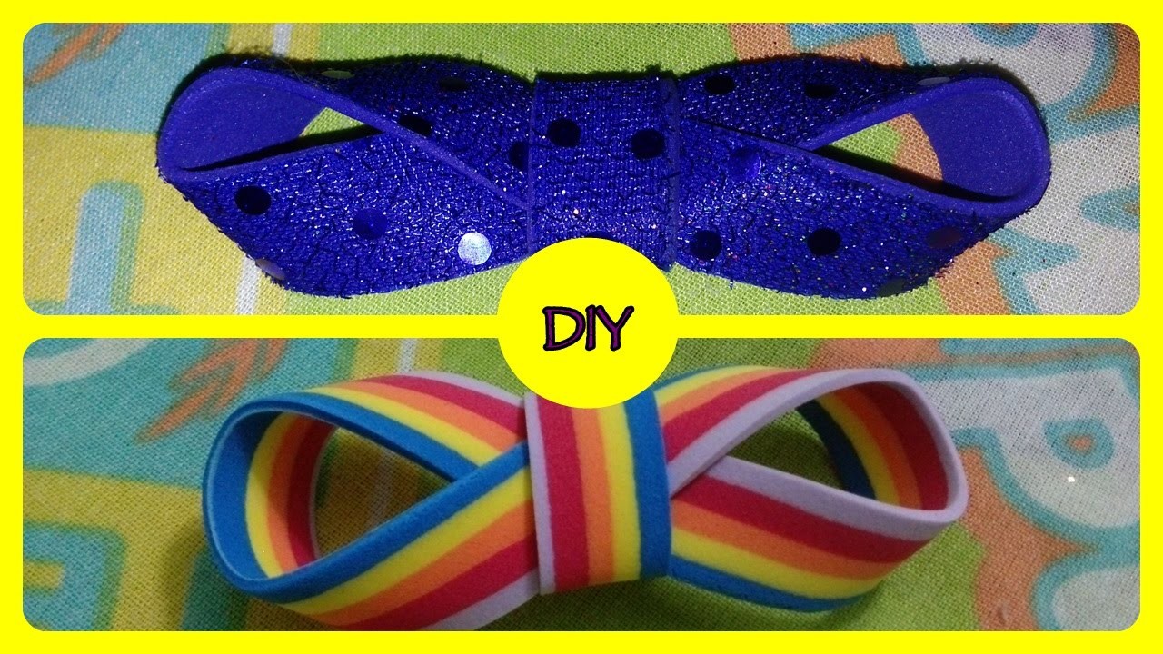 Diy: Série - Laço em EVA - Laço____ seria aberto? não sei o nome. (PAP)