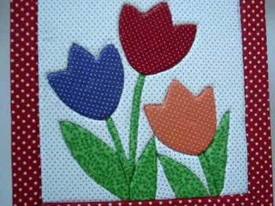 Eugênia Bolzan: As Tulipas no Patchwork Embutido