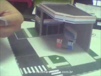 Recortar e Montar Papercraft - Miniatura GS001 - Video 4 - Montando a base.wmv
