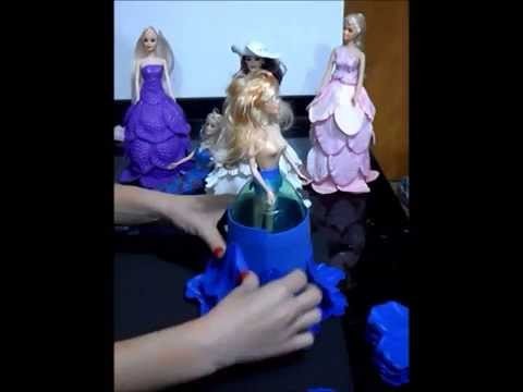 Video Aula-Boneca Vestido EVA (Papoula Portuguesa)-Parte 2