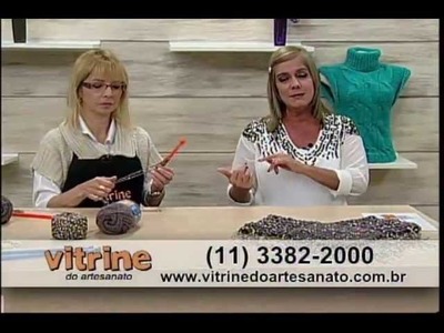 Mini Poncho com Marcia Bergantin - Vitrine do Artesanato na TV