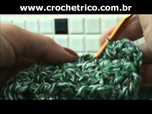 Crochê - Tapete Verde em Barbante - 02.02