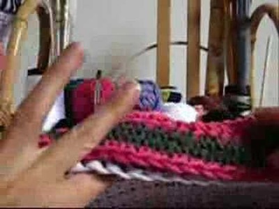 Crochê Tunisiano - Capa Decor. para Travesseiro - Parte III
