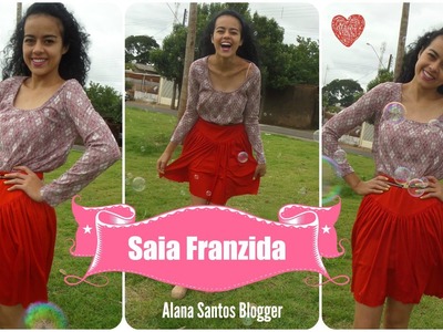 Aprenda costurar saia franzida com Alana Santos Blogger