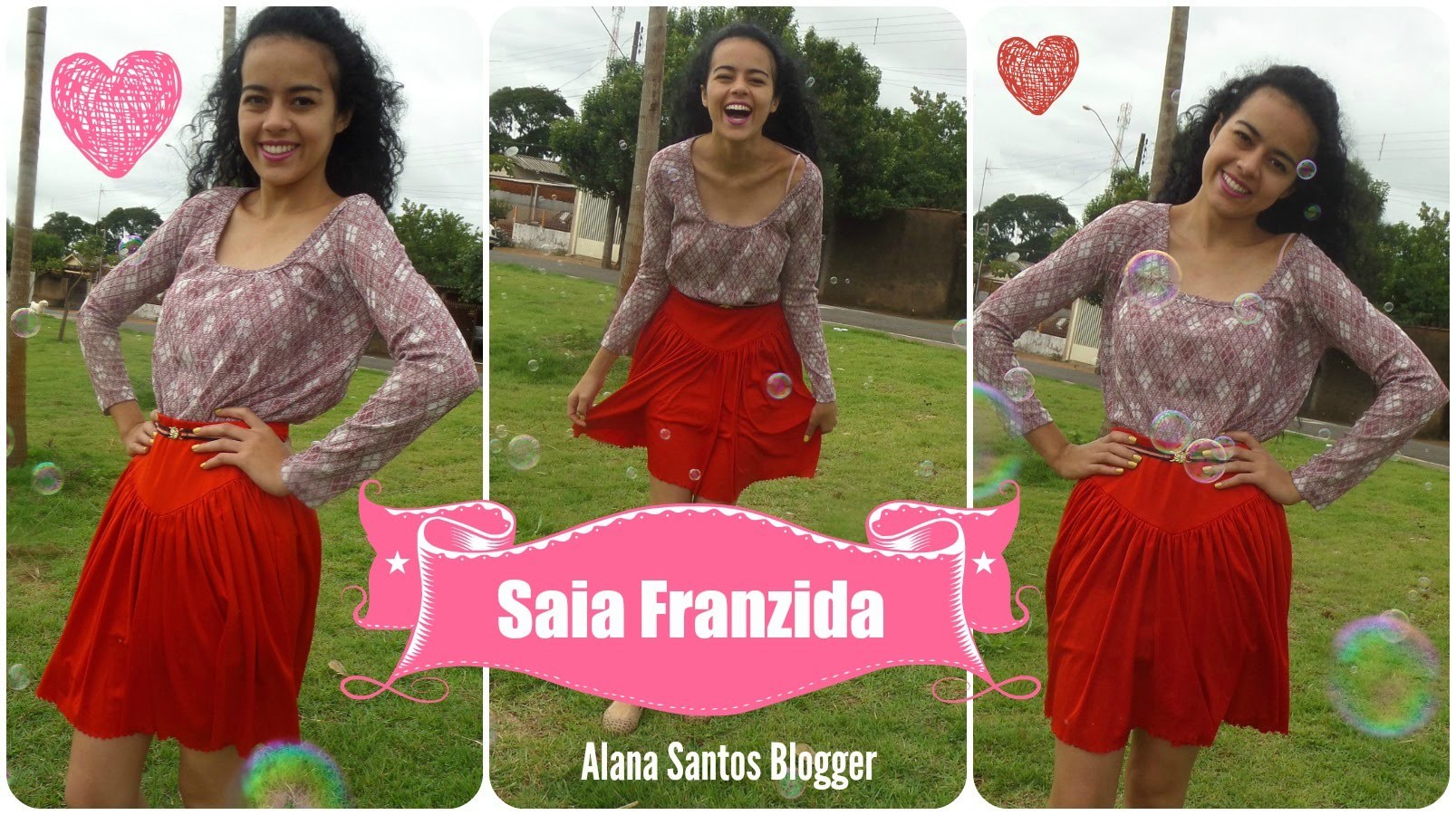 Aprenda costurar saia franzida com Alana Santos Blogger