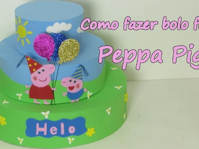 Bolo Fake Peppa Pig