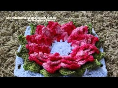Coleção de Flores em Crochê criadas pela Professora Simone