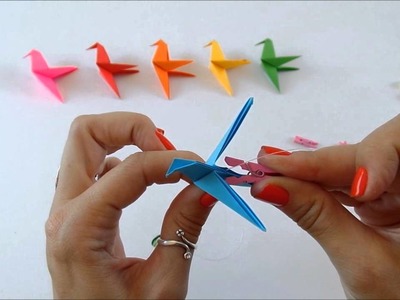 Como fazer um móbile de origami