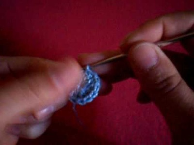 Crochê Vestido azul parte 2
