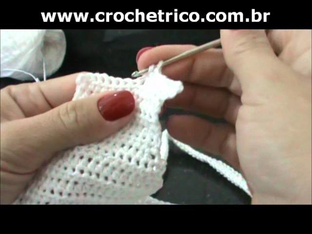 Crochet - Calcinha Branca - Parte 04.08