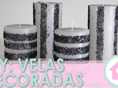DIY: Vela Decorada c. Glitter - wFashionista