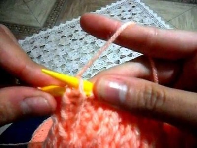 Ponto Sanfona Cruzado Reversível - tricotando sem agulha de trança