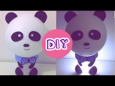 DIY: Luminária de panda (passo a passo) - decoração de quartos