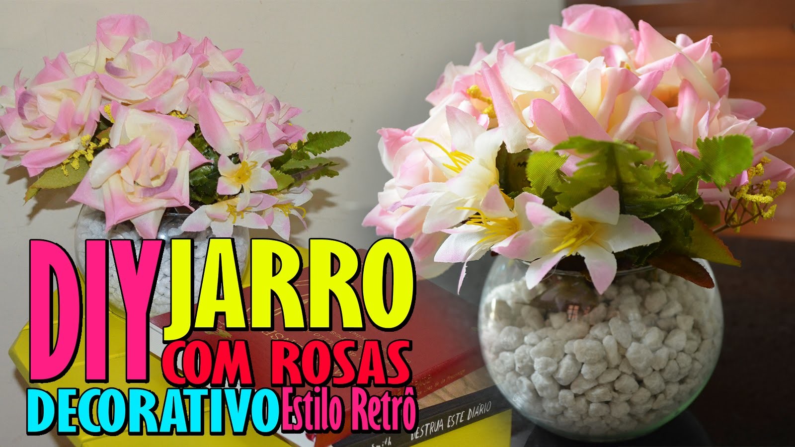 DIY Jarro de Rosa Decorativo Estilo Retrô | Faça você mesma
