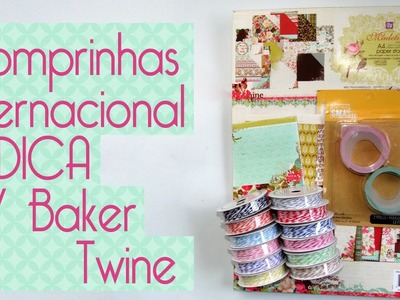 Comprinhas Internacionais + DIY Bakers Twine- Scrapbook by Tamy