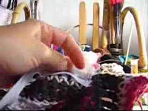 Crochê Tunisiano - Capa Decor. para Travesseiro - Parte V