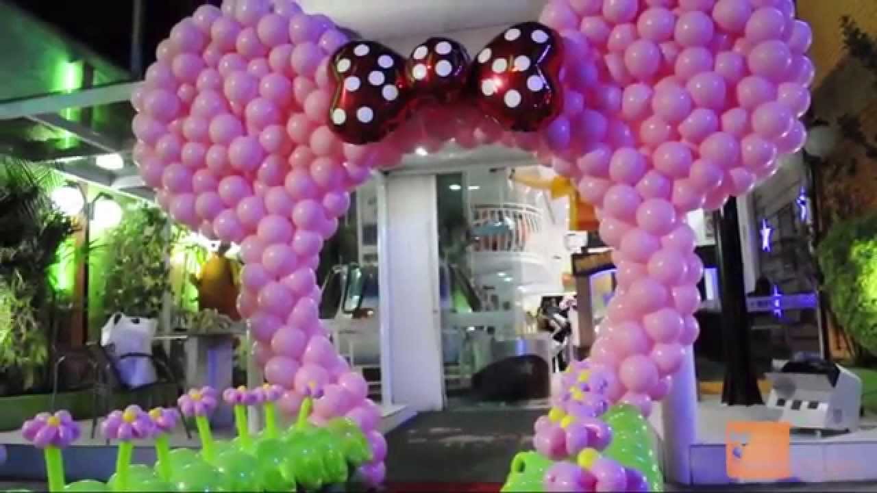 Arco da Minnie de Balões