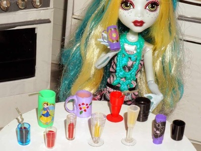 Como fazer copos, canecas e taças para boneca Monster High, Barbie, etc