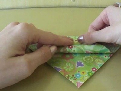 Marcador de páginas de origami