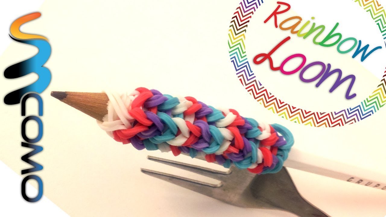 Rainbow Loom - Pega para Lápis ( Com Dois Garfos )