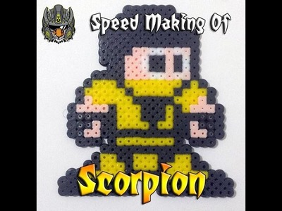Scorpion em 8 Bits de Perler Beads - Tigre Robo
