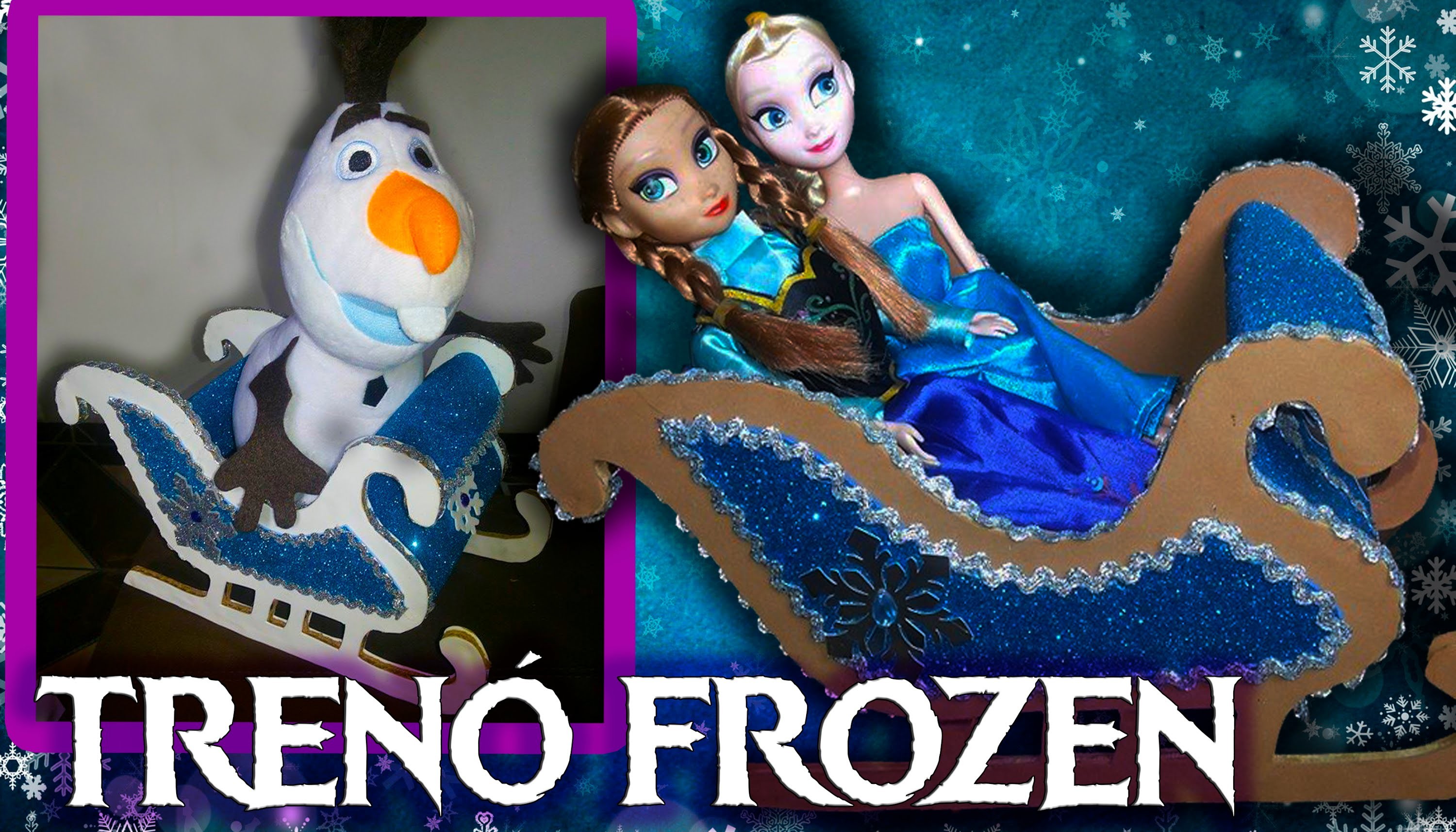 TRENÓ FROZEN  - Decoração Frozen - Festa Frozen