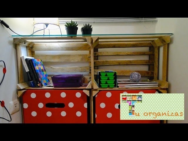 Tu Organizas Transforma- Estante de Caixotes