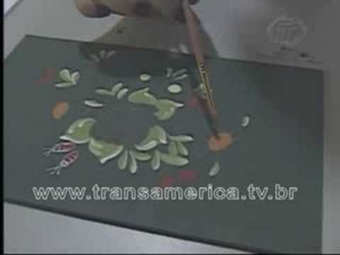 Tv Transamérica - Artesanato caixa com pintura Bauer