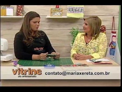 Porta celular com Renata Silva -  Vitrine do Artesanato na TV