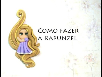 DIY Rapunzel tutorial passo a passo biscuit 3d PRINCESA - Viviana Biscuit