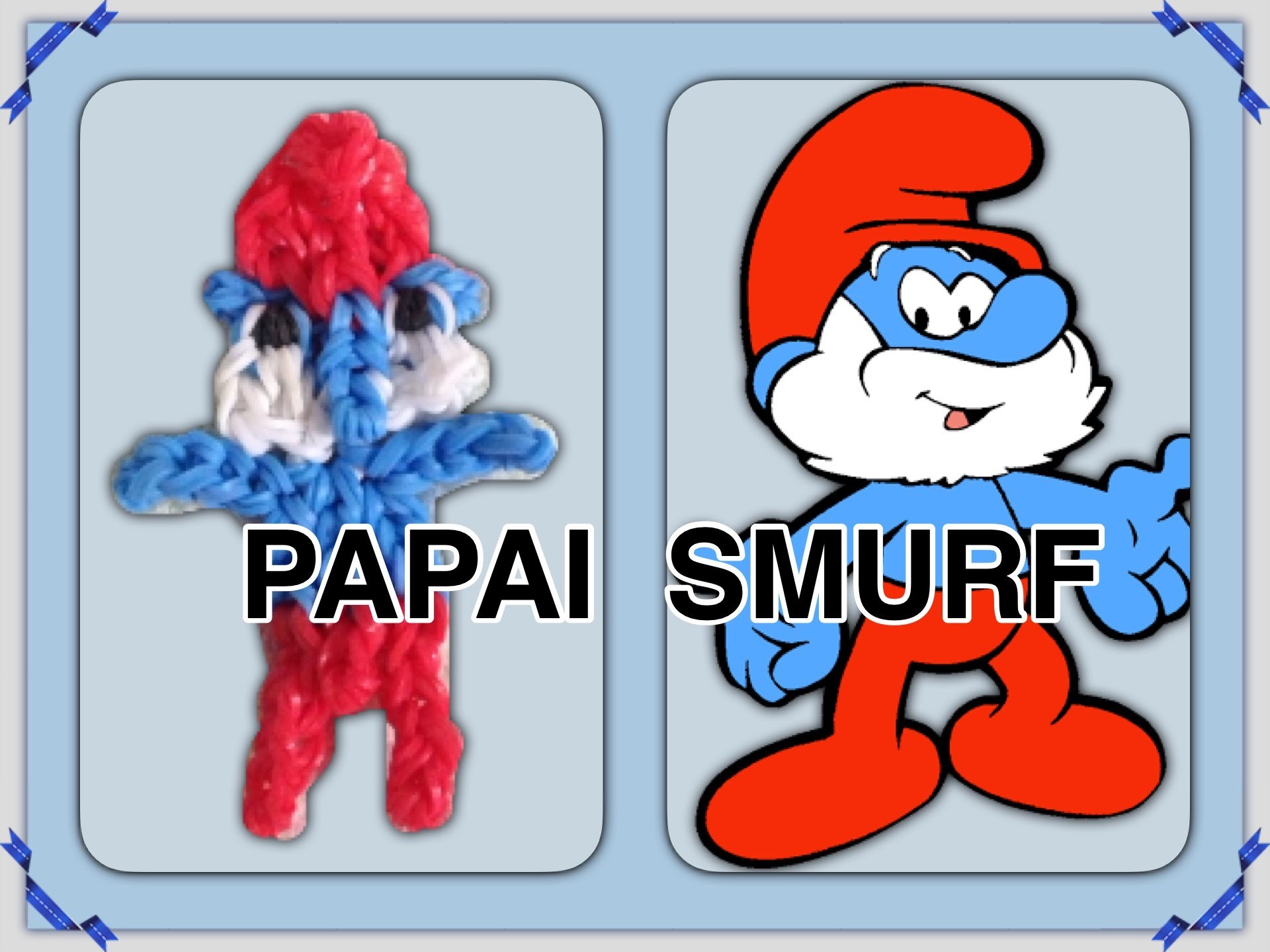 Rainbow Loom - Papai Smurf | Criativa