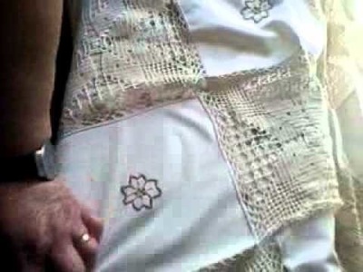 Bordado Madeira toalha de mesa. crochet