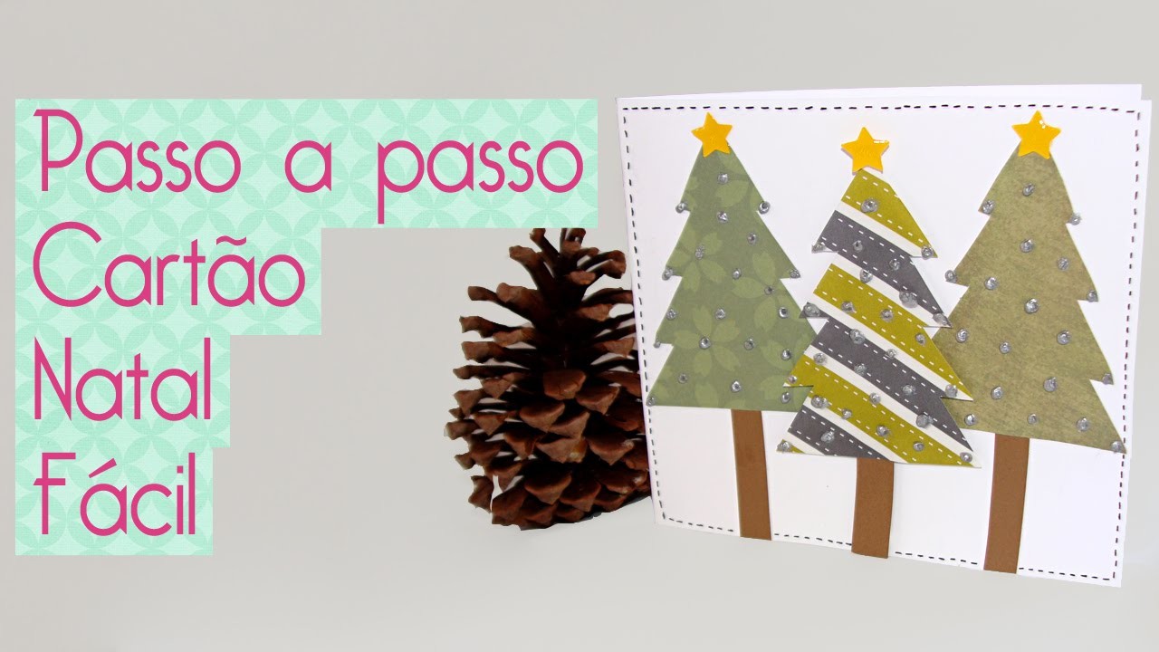 Cartão de Natal Fácil- Scrapbook by Tamy