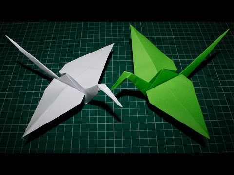 Como fazer um Pássaro de Origami - (Tsuru de Papel)