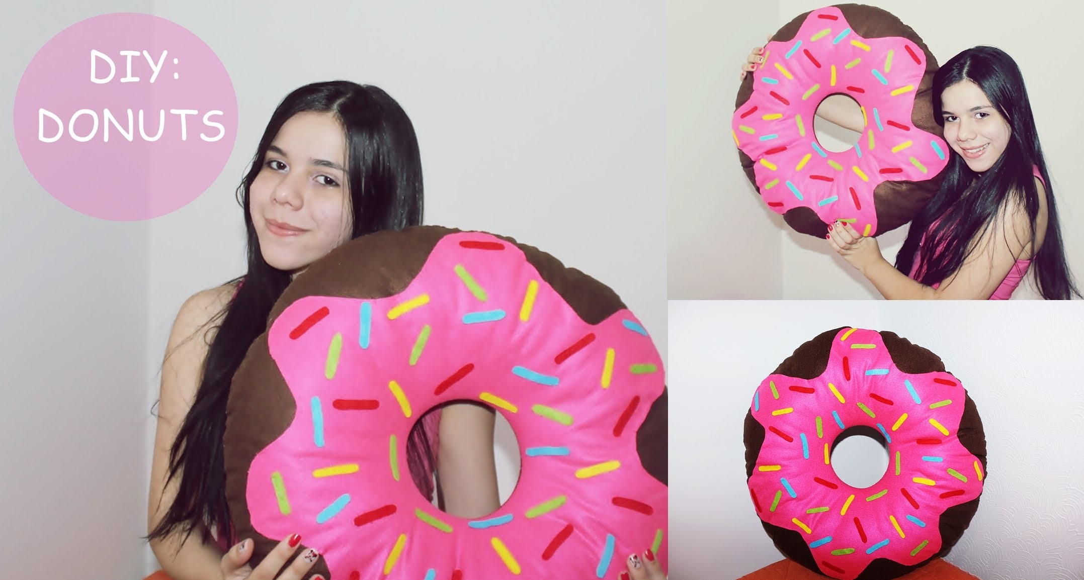 DIY Almofada de Donuts - Faça Você Mesma