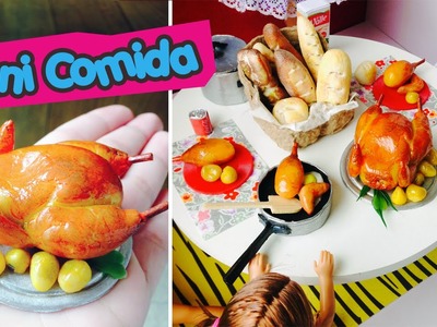 Frango Assado para Bonecas Barbie & Monster High (mini comida)
