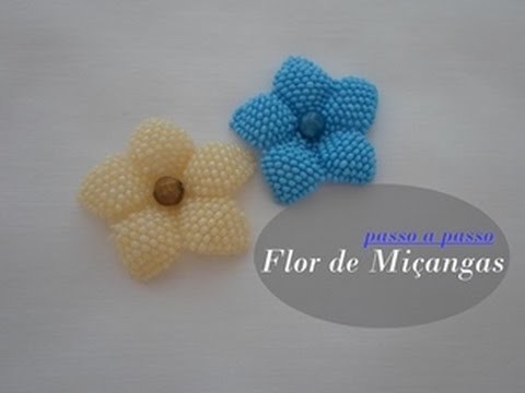 NM Bijoux - Flor de Miçanga - passo a passo