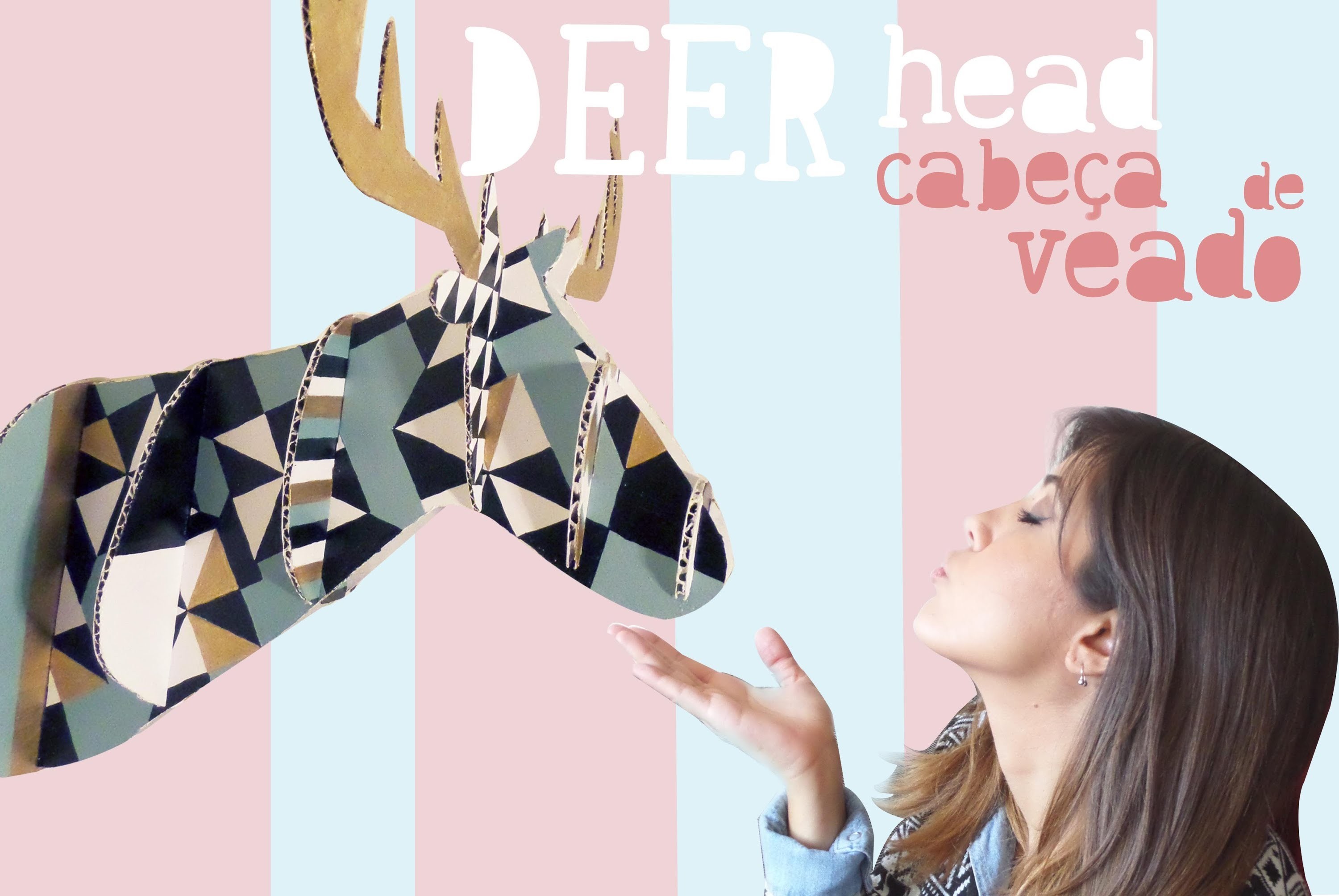 Tutorial Cabeça de veado (cervo). Deer Head by Isabelle Verona