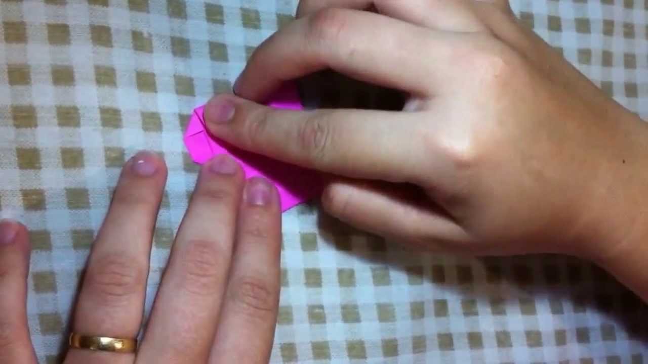 Tutorial: Como Fazer Marca-Texto de Origami (Coração)